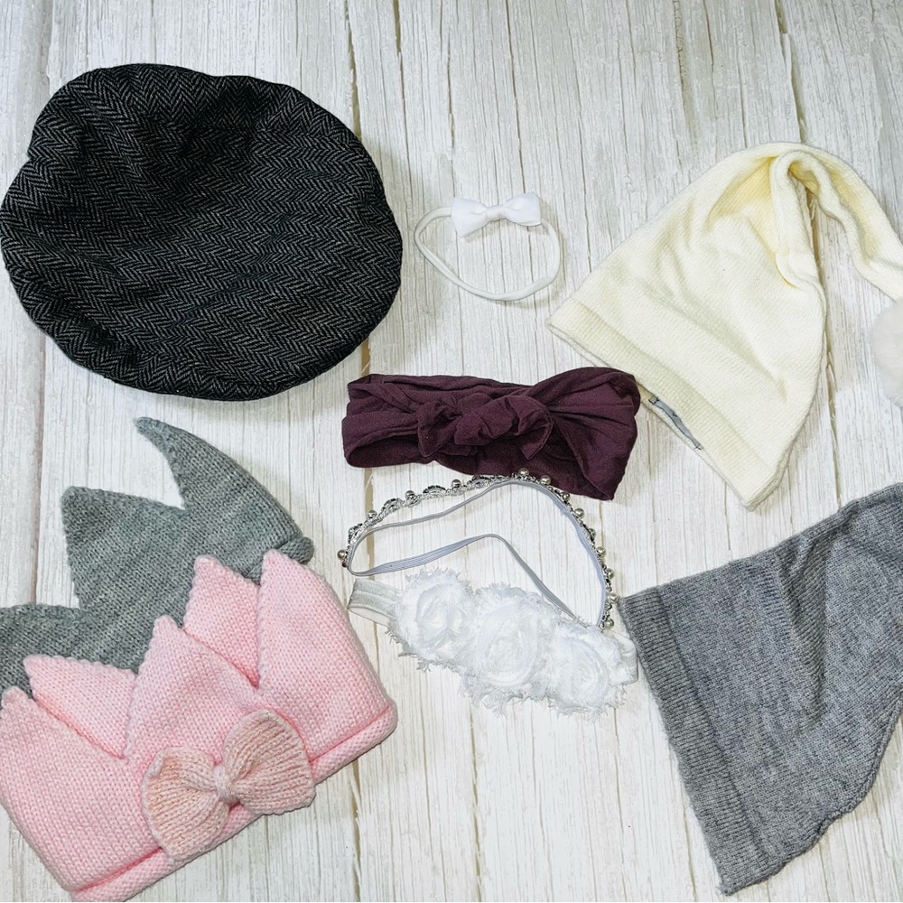 Newborn photography prop hats and headbands
